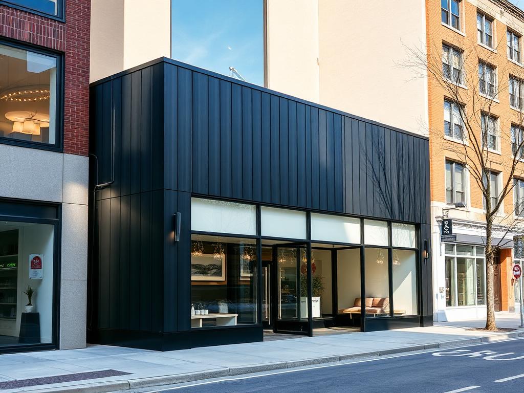 Panel-built commercial building
